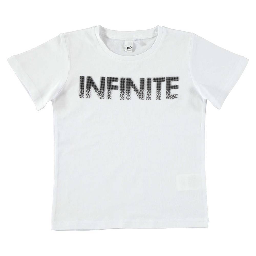 Футболка для хлопчика iDO підлітка бавовна трикотаж принт Infinite