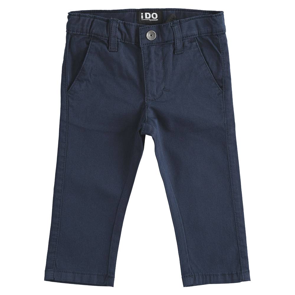 Брюки для хлопчика iDO чінос синій бавовна 4.J242.00 / 3885