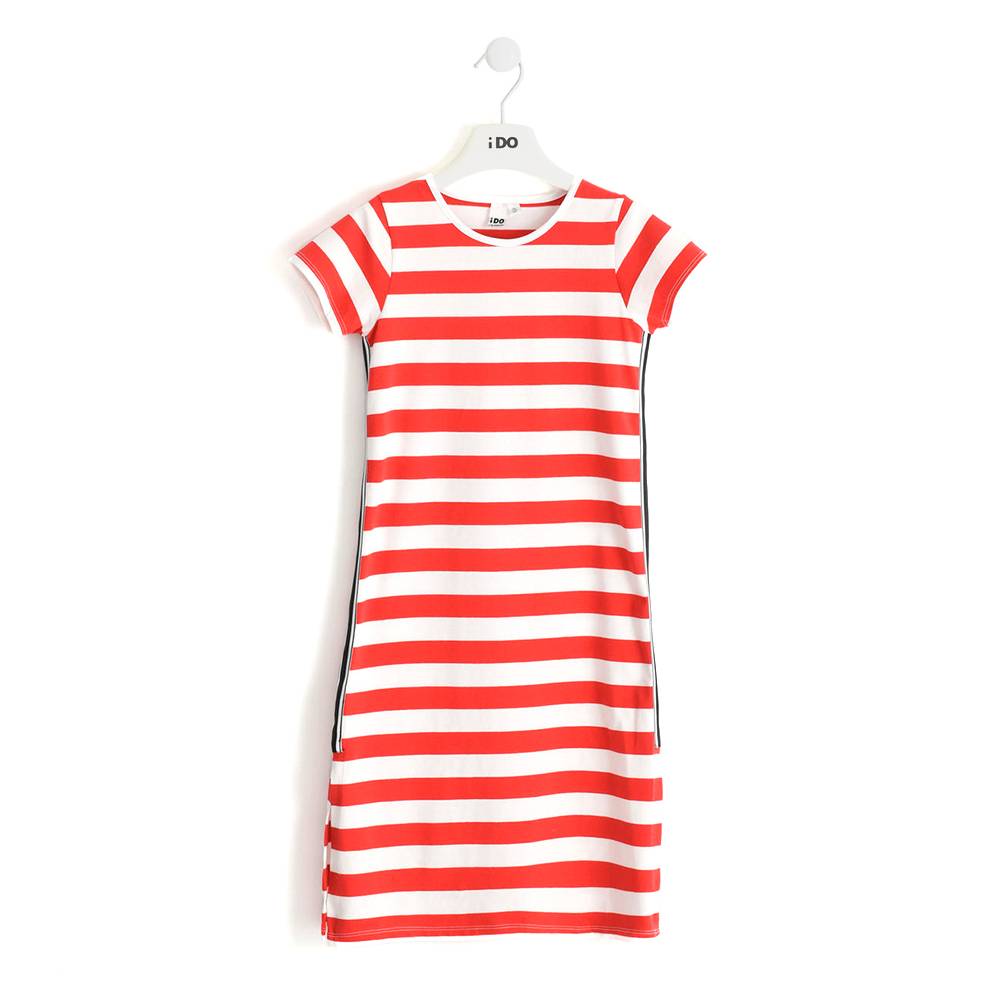 Платье для девочки iDO хлопок полосатый трикотаж 4.J546.00/2235