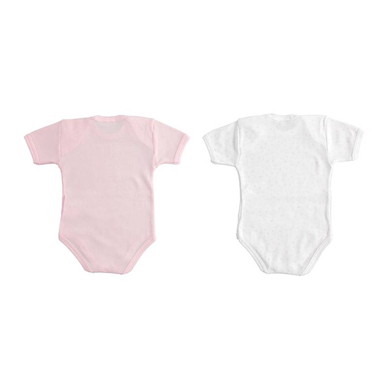 Боди комплект для девочки iDO летний короткий рукав хлопок трикотаж 4.J253.00/0542