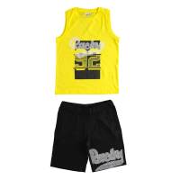 Комплект для мальчика iDO летний спортивный хлопок трикотаж принт