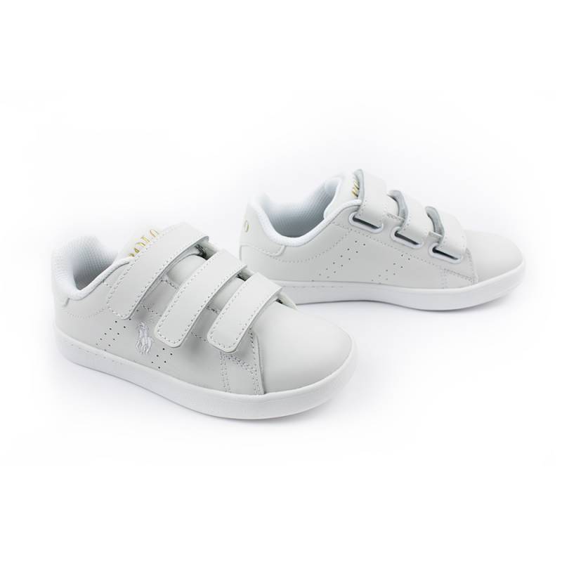 Кроссовки POLO для девочек демисезонные белый на липучках RF100764/WHITE