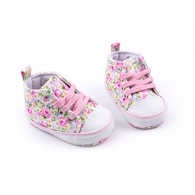 Пінетки POLO для дівчинки демісезонні мульті на липучках RL100218/CREAM_LIGHT_PINK