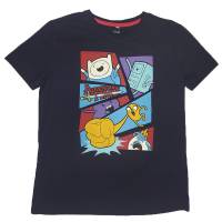Футболка для хлопчика Cartoon network Adventure Time бавовна синій трикотаж принт