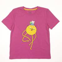 Футболка длядівчинки Cartoon network Adventure Time бавовна рожевий трикотаж принт