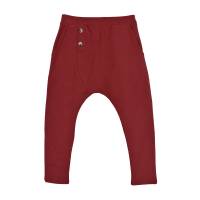 Брюки бойфренды для мальчика Le Petit Coco эластичные трикотажные красный
