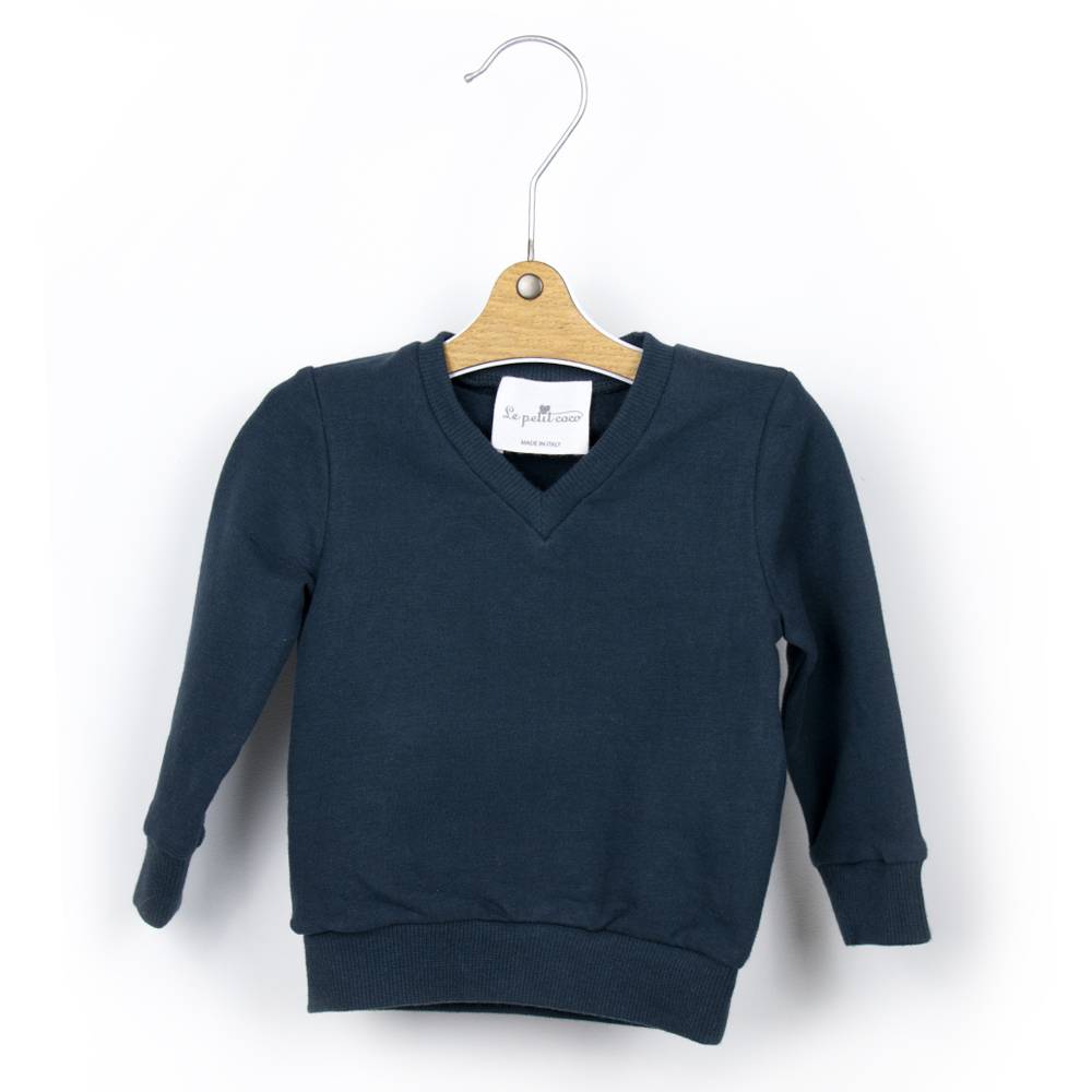 Реглан для мальчика Le Petit Coco трикотаж синий PL579/7090