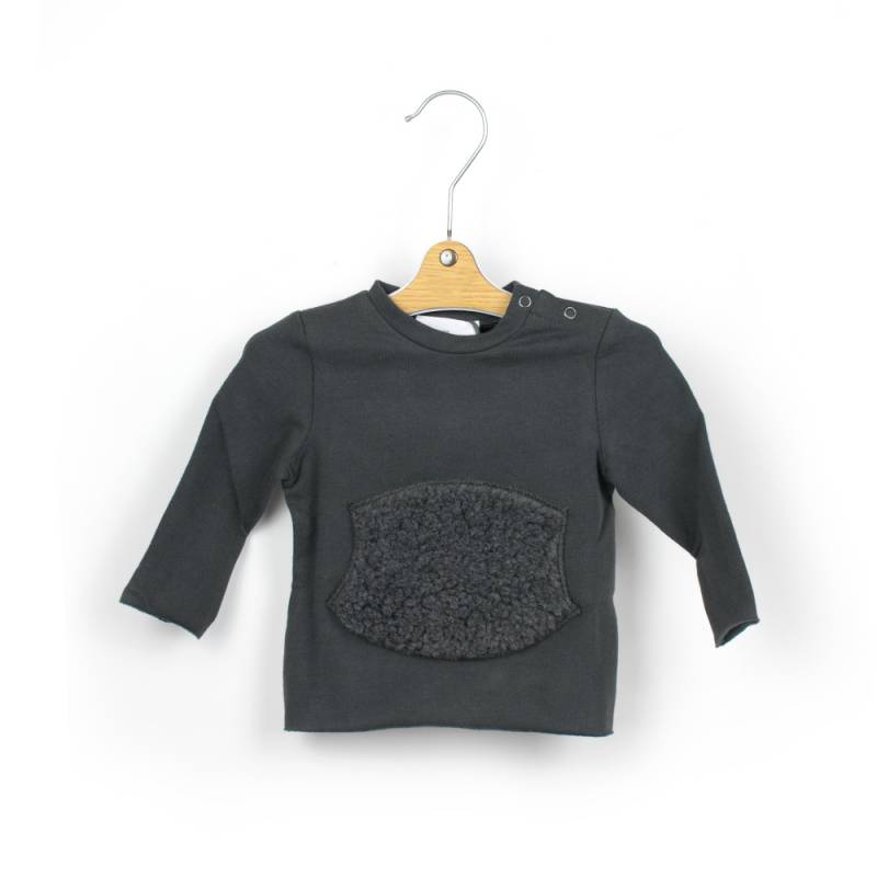 Реглан для мальчика Le Petit Coco трикотаж серый PL598/924