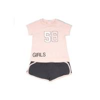 Комплект для дівчинки Babybol бавовна футболка шорти