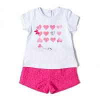 Комплект для девочки Babybol хлопок футболка шорты