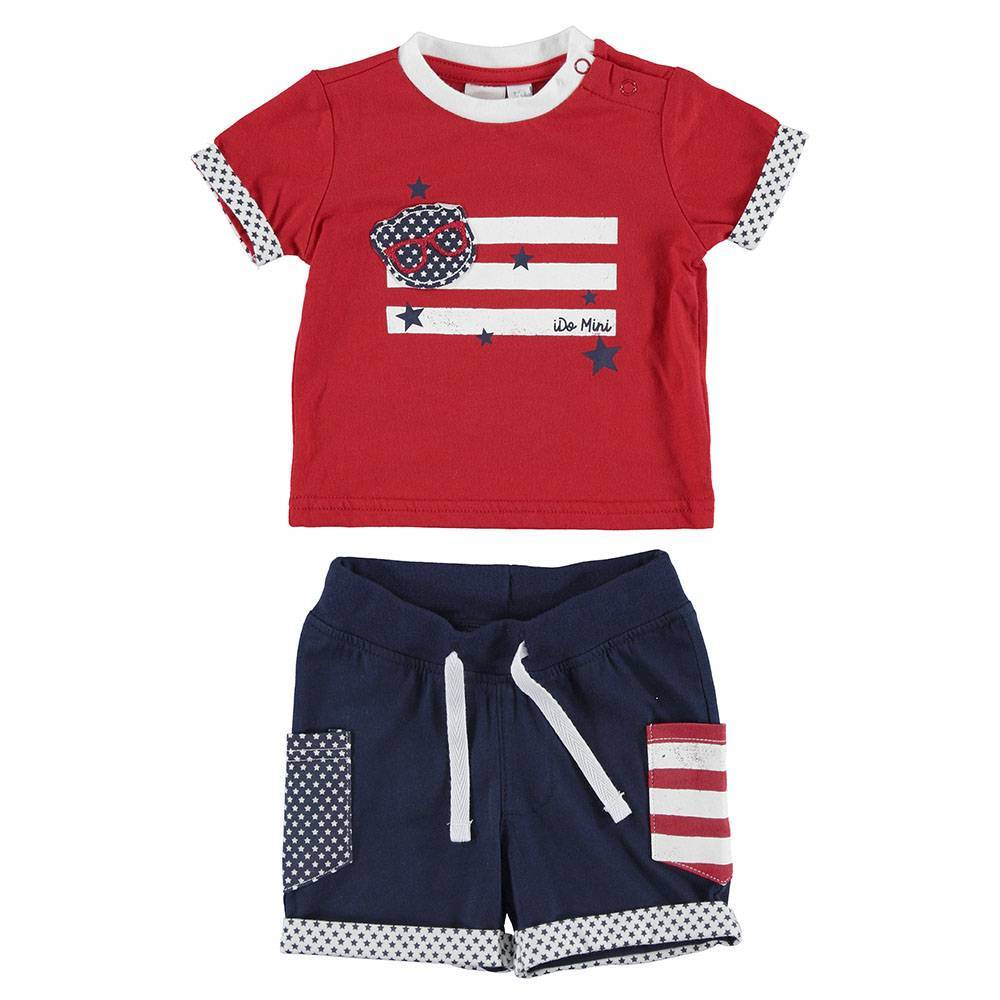 Комплект для хлопчика iDO річний спортивний бавовна трикотаж футболка шорти